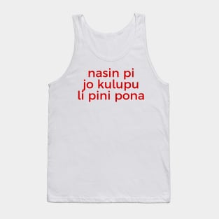 Communism Will Win (Toki Pona) Tank Top